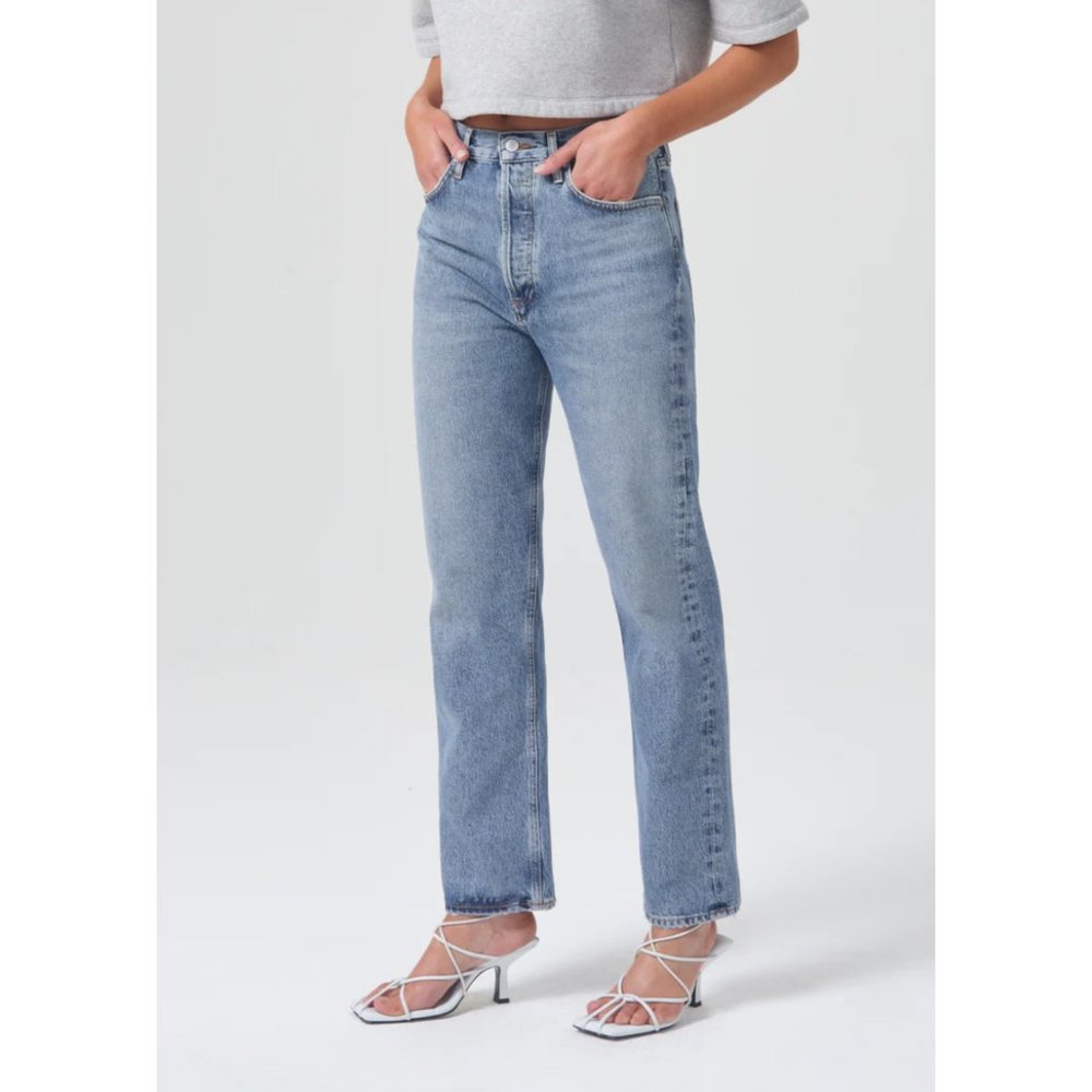 AGOLDE 90's Pinch Waist High Rise Straight Jeans